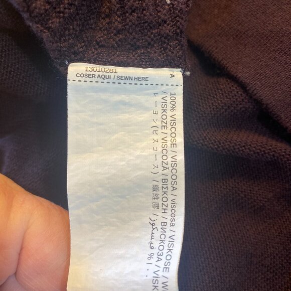 Mango Man Eggplant Sweater Size XL EUC - Picture 4 of 5